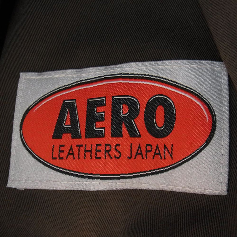 AERO LEATHER エアロレザー HERCULES ヘラクレス ホースハイド ハーフコート レザージャケット ブラウン系 36【中古】