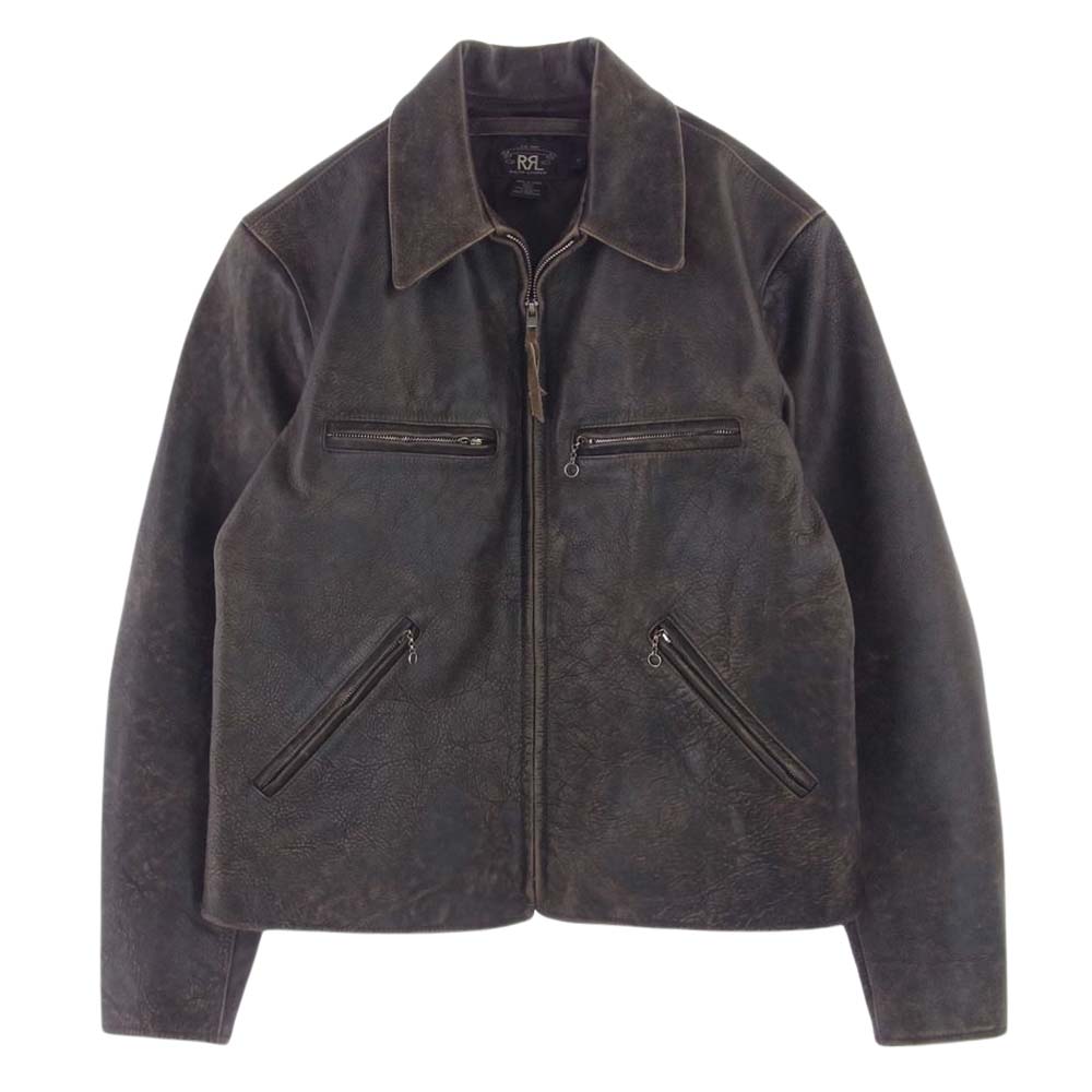RRL ダブルアールエル カウレザー スポーツ ジャケット ブラウン系【中古】