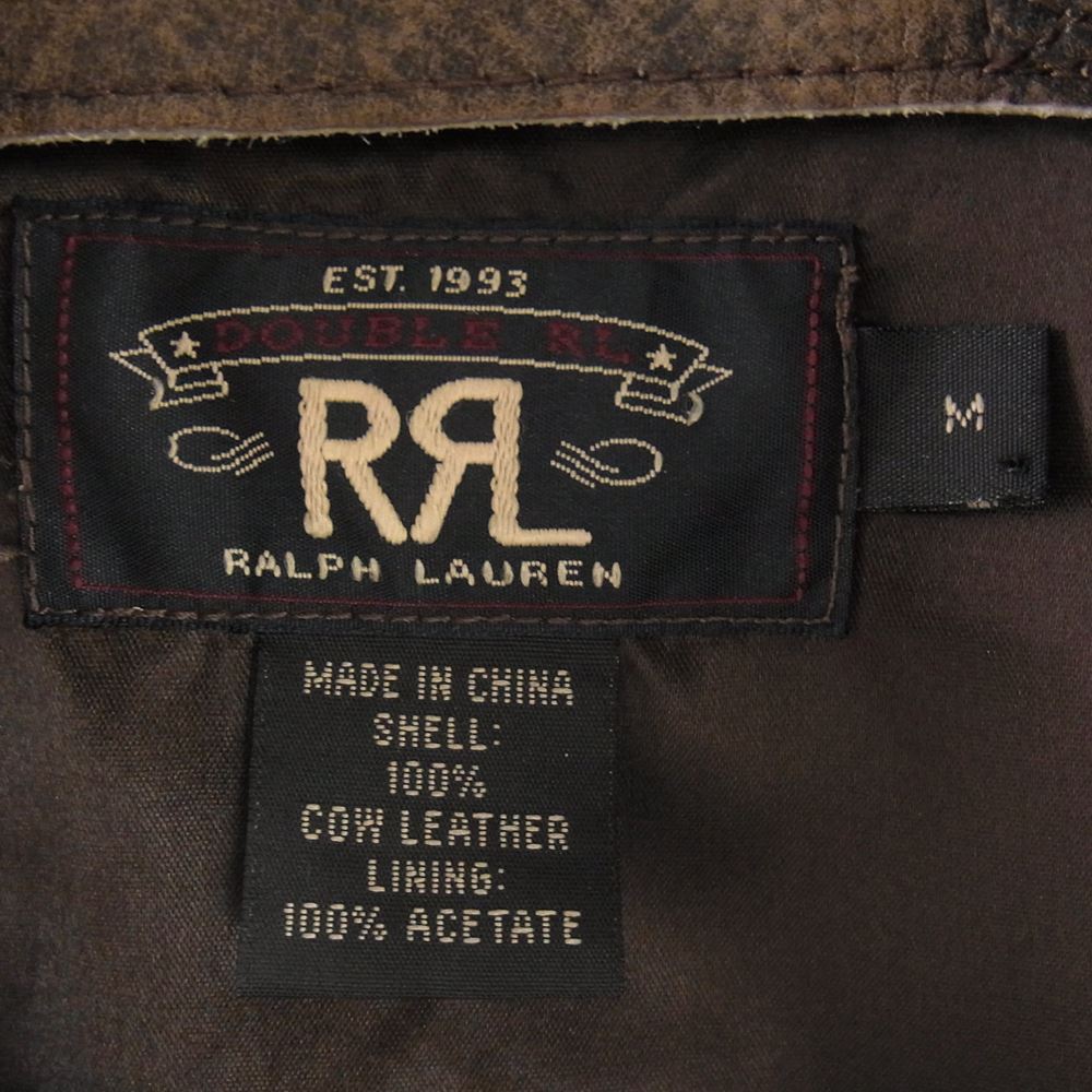 RRL ダブルアールエル カウレザー スポーツ ジャケット ブラウン系【中古】