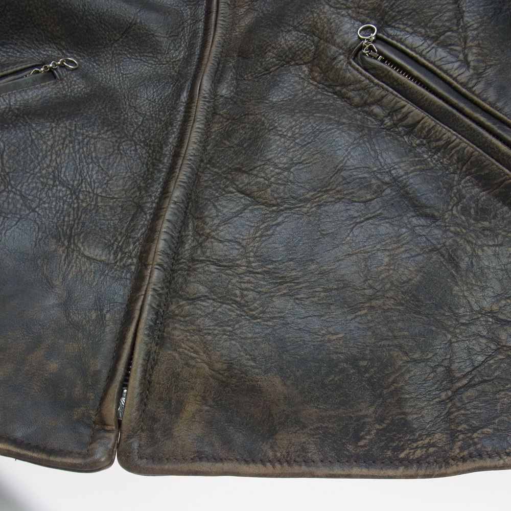 RRL ダブルアールエル カウレザー スポーツ ジャケット ブラウン系【中古】