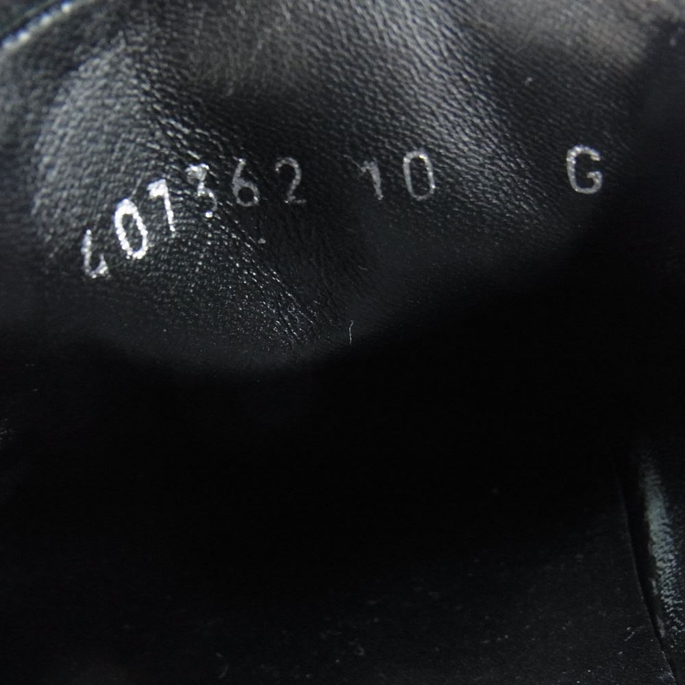 GUCCI グッチ 407362 GGスプリーム フラワー 花柄 スリッポン スニーカー グリーン系 10【中古】