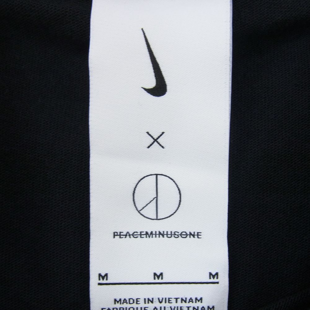 NIKE ナイキ × PEACEMINUSONE PMO ピースマイナスワン ピーエムオー Long Sleeve T-shirt ロングスリーブ Tシャツ フラワー ロンT 長袖 ブラック系 M【中古】