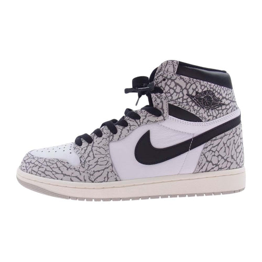 NIKE ナイキ DZ5485-052 Air Jordan 1 High OG White Cement AJ1 エアジョーダン ハイ ホワイト セメント スニーカー ホワイト系 グレー系 28cm【新古品】【未使用】【中古】