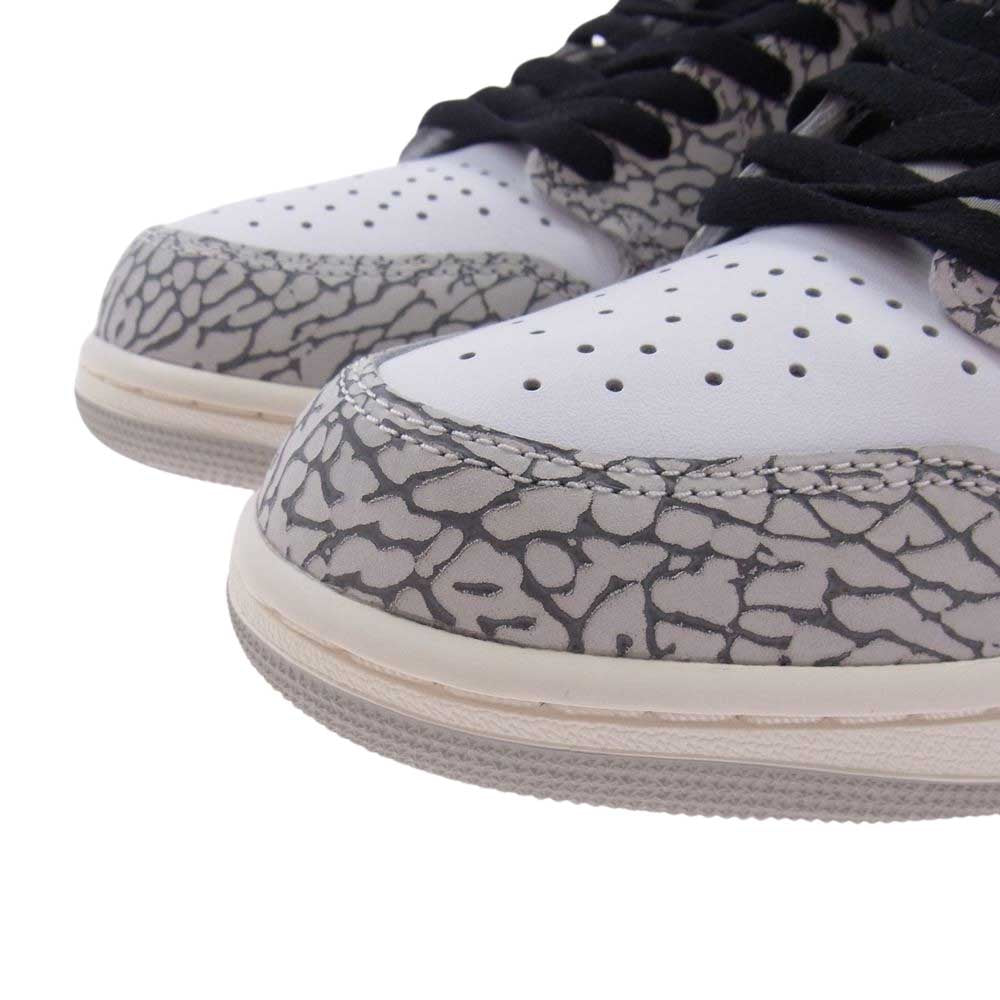 NIKE ナイキ DZ5485-052 Air Jordan 1 High OG White Cement AJ1 エアジョーダン ハイ ホワイト セメント スニーカー ホワイト系 グレー系 28cm【新古品】【未使用】【中古】