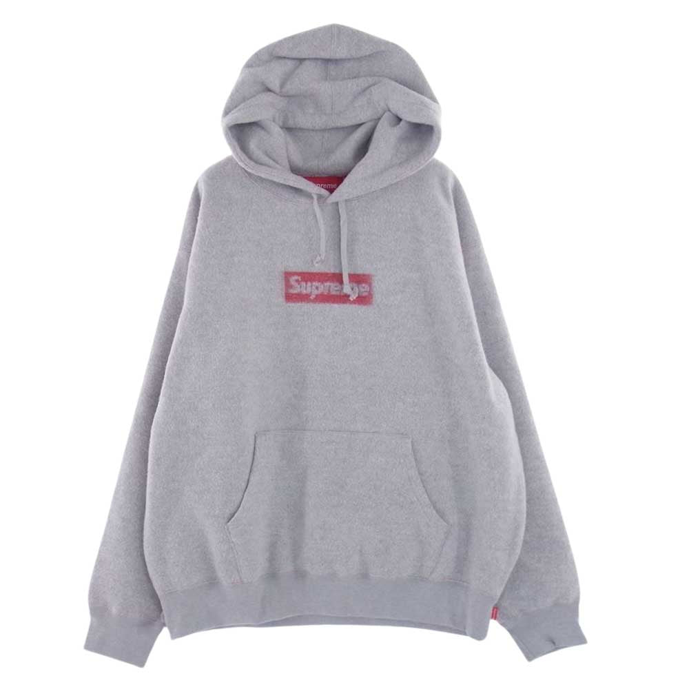 Supreme シュプリーム 23SS Inside Out Box Logo Hooded Sweatshirt インサイドアウト ボックス ロゴ フーデッド スウェットシャツ パーカー グレー系 L【美品】【中古】