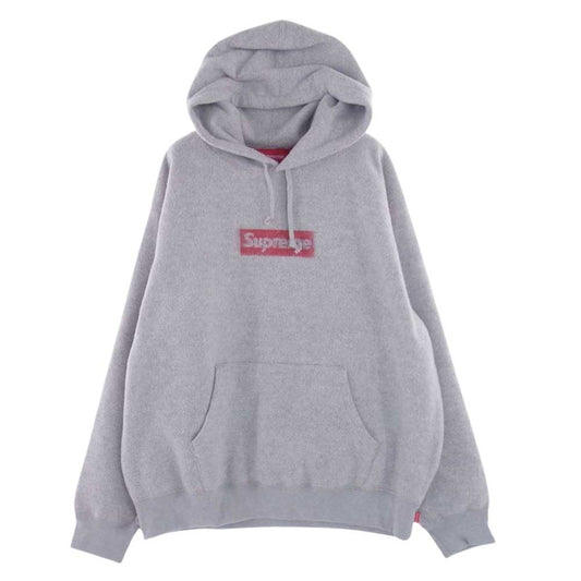 Supreme シュプリーム 23SS Inside Out Box Logo Hooded Sweatshirt インサイドアウト ボックス ロゴ フーデッド スウェットシャツ パーカー グレー系 L【美品】【中古】
