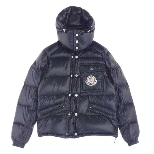 MONCLER モンクレール 国内正規品 スープリームスタグ K2 着脱式フード デカロゴワッペン ダウンジャケット ブラック系  0 【中古】
