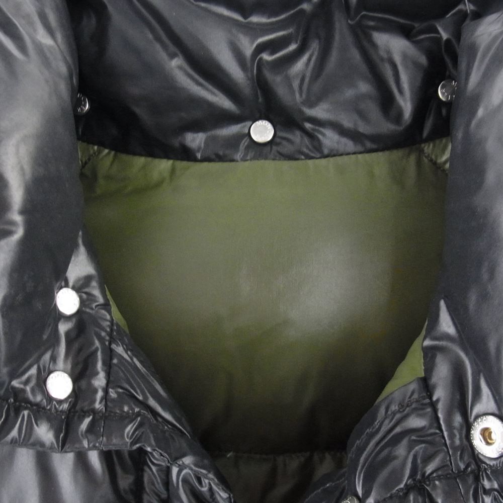 MONCLER モンクレール 国内正規品 スープリームスタグ K2 着脱式フード デカロゴワッペン ダウンジャケット ブラック系 0 【中古】