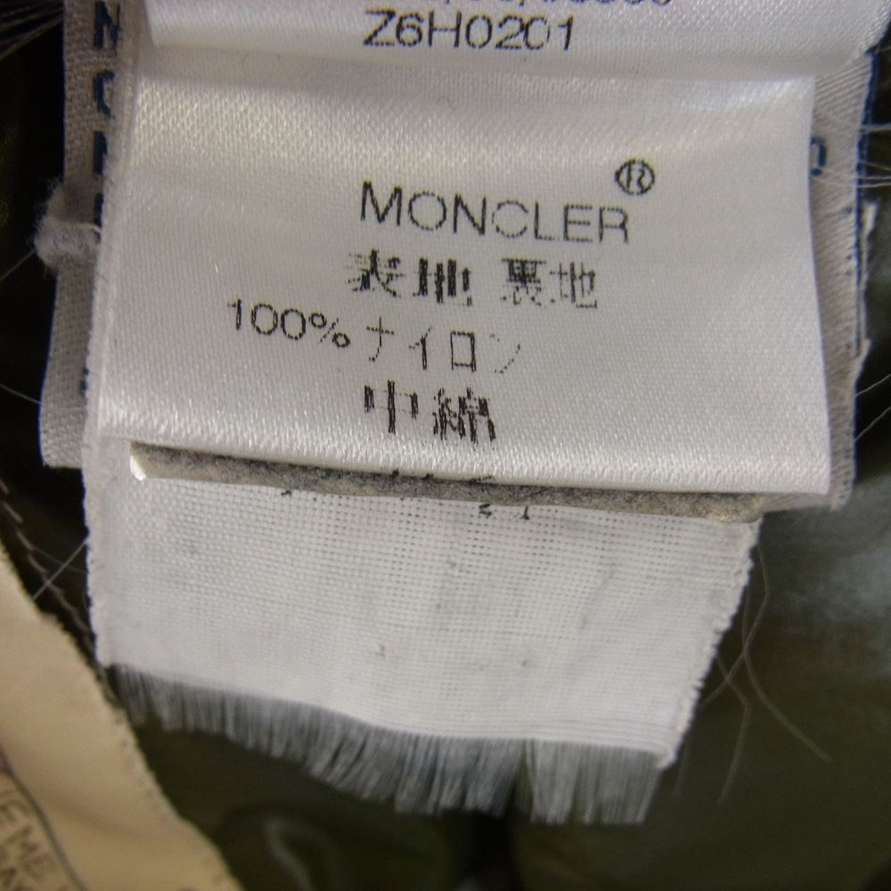 MONCLER モンクレール 国内正規品 スープリームスタグ K2 着脱式フード デカロゴワッペン ダウンジャケット ブラック系  0 【中古】