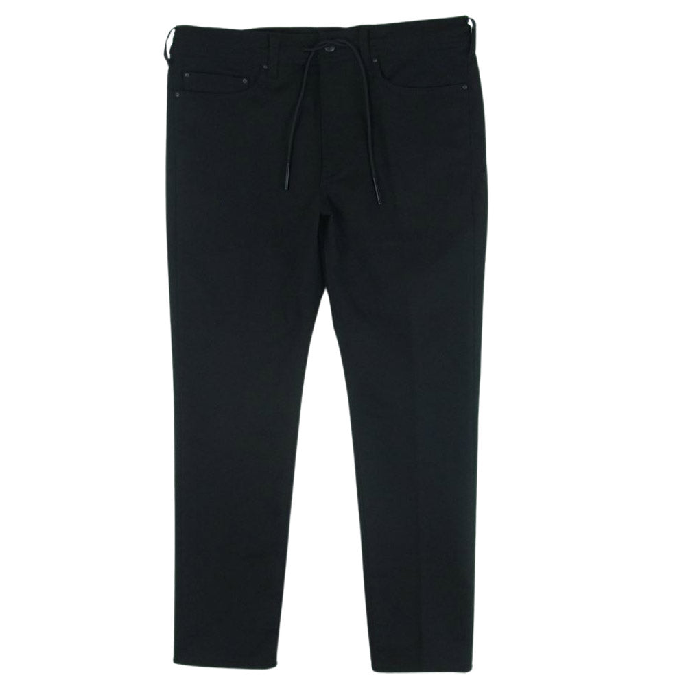 ONE GRAVITY ワングラビティ 23SS 31-234-07-020053 Tapered Track Pants モンスター ラバー ストレッチ トラック パンツ ジーンズ ブラック系 L【新古品】【未使用】【中古】