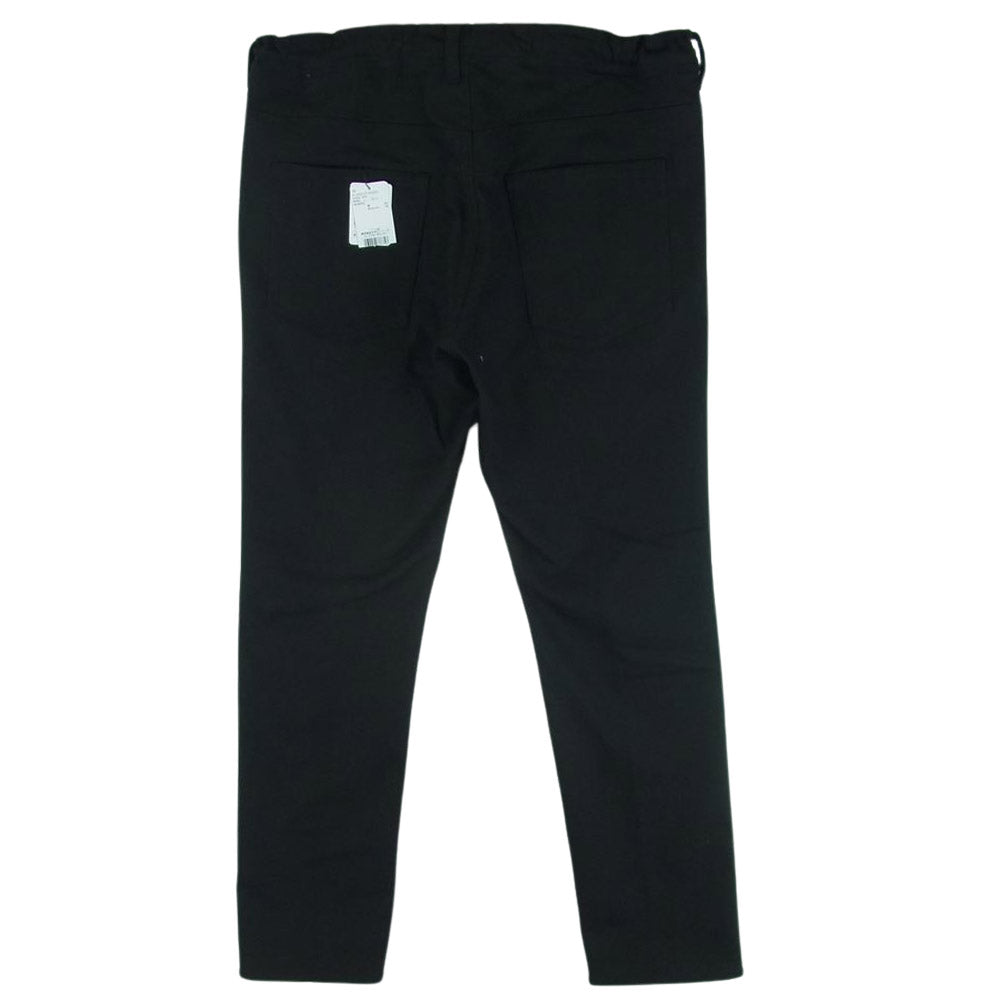 ONE GRAVITY ワングラビティ 23SS 31-234-07-020053 Tapered Track Pants モンスター ラバー ストレッチ トラック パンツ ジーンズ ブラック系 L【新古品】【未使用】【中古】