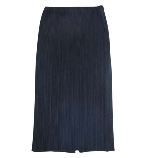 PLEATS PLEASE プリーツプリーズ イッセイミヤケ  PP53-JG414 プリーツ加工 ロング スリット スカート  ブラック系 3【中古】