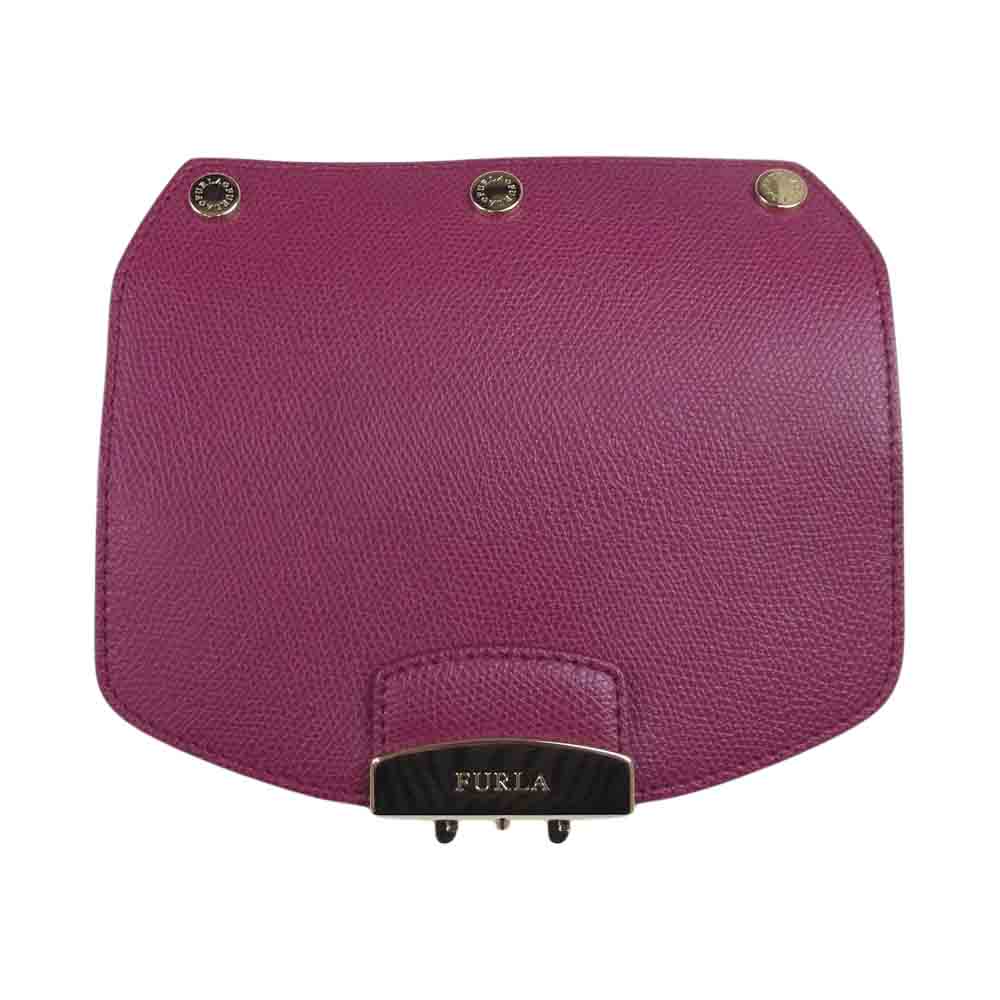 Furla フルラ メトロポリス用 カスタム レザー フラップ  ピンク系【中古】