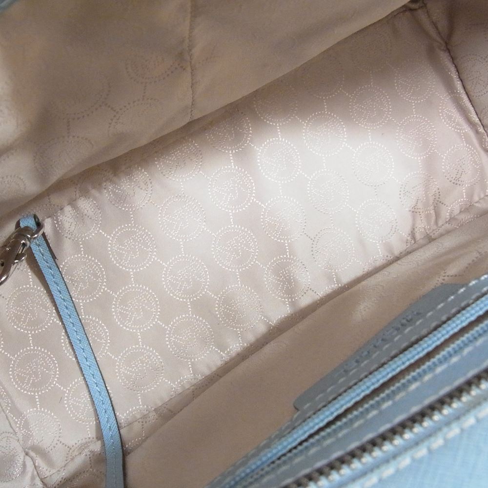 Michael Kors マイケルコース Selma Large Saffiano Sky Blue　レザー ショルダー バッグ ライトブルー系【中古】