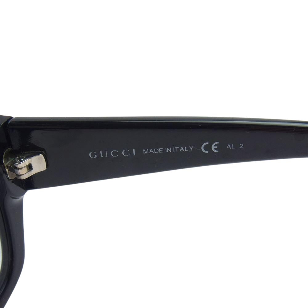 GUCCI グッチ 31788 GG テンプル サングラス ブラック系【中古】