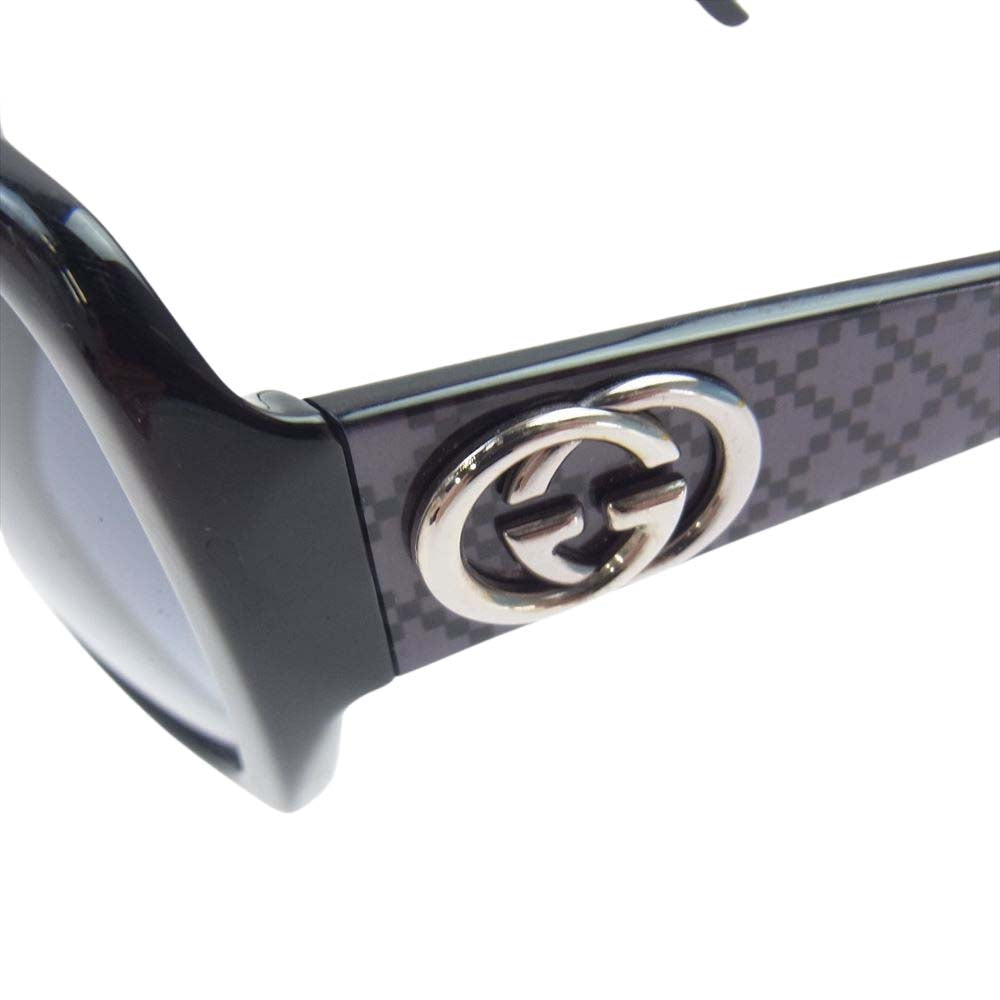 GUCCI グッチ 31788 GG テンプル サングラス ブラック系【中古】