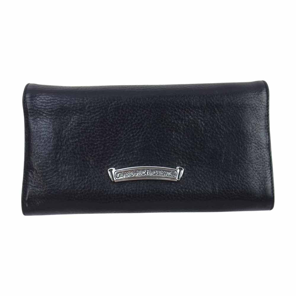 CHROME HEARTS クロムハーツ（原本無） JUDY CROSS BUTTON LONG WALLET ジュディ ロング ウォレット ブラック系【中古】