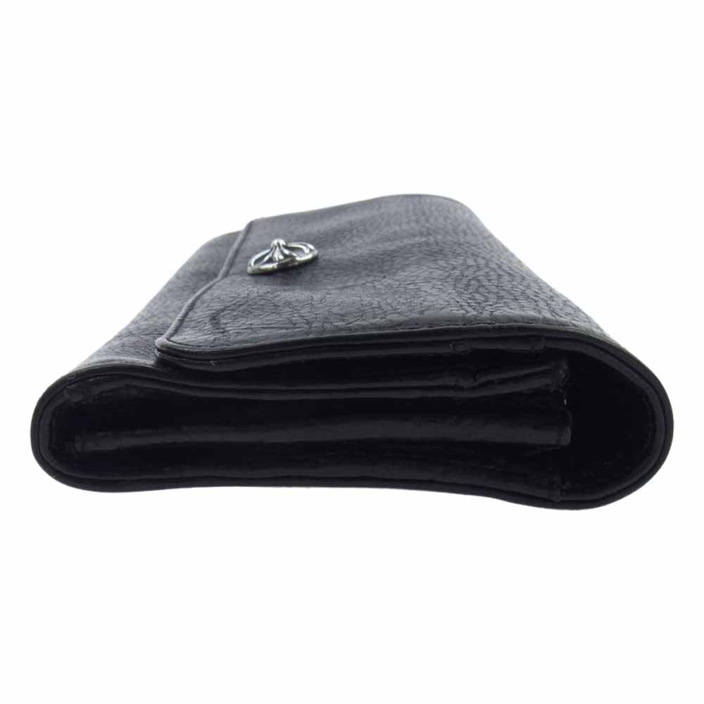 CHROME HEARTS クロムハーツ（原本無） JUDY CROSS BUTTON LONG WALLET ジュディ ロング ウォレット ブラック系【中古】