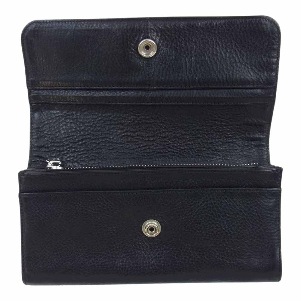 CHROME HEARTS クロムハーツ（原本無） JUDY CROSS BUTTON LONG WALLET ジュディ ロング ウォレット ブラック系【中古】