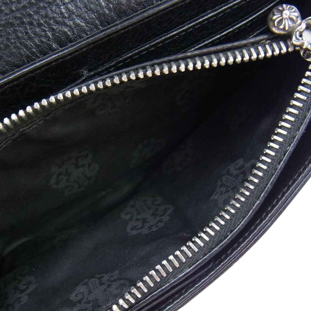 CHROME HEARTS クロムハーツ（原本無） JUDY CROSS BUTTON LONG WALLET ジュディ ロング ウォレット ブラック系【中古】