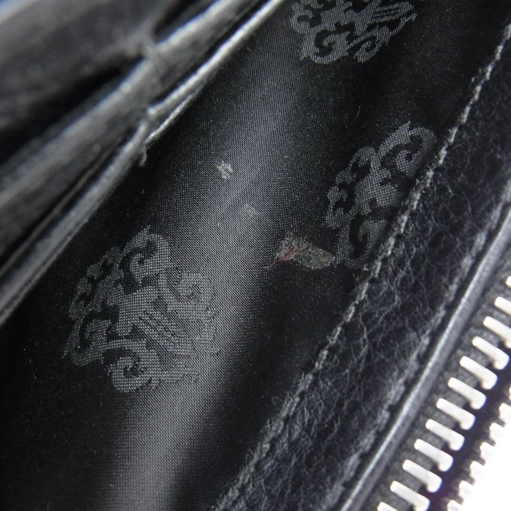 CHROME HEARTS クロムハーツ（原本無） JUDY CROSS BUTTON LONG WALLET ジュディ ロング ウォレット ブラック系【中古】