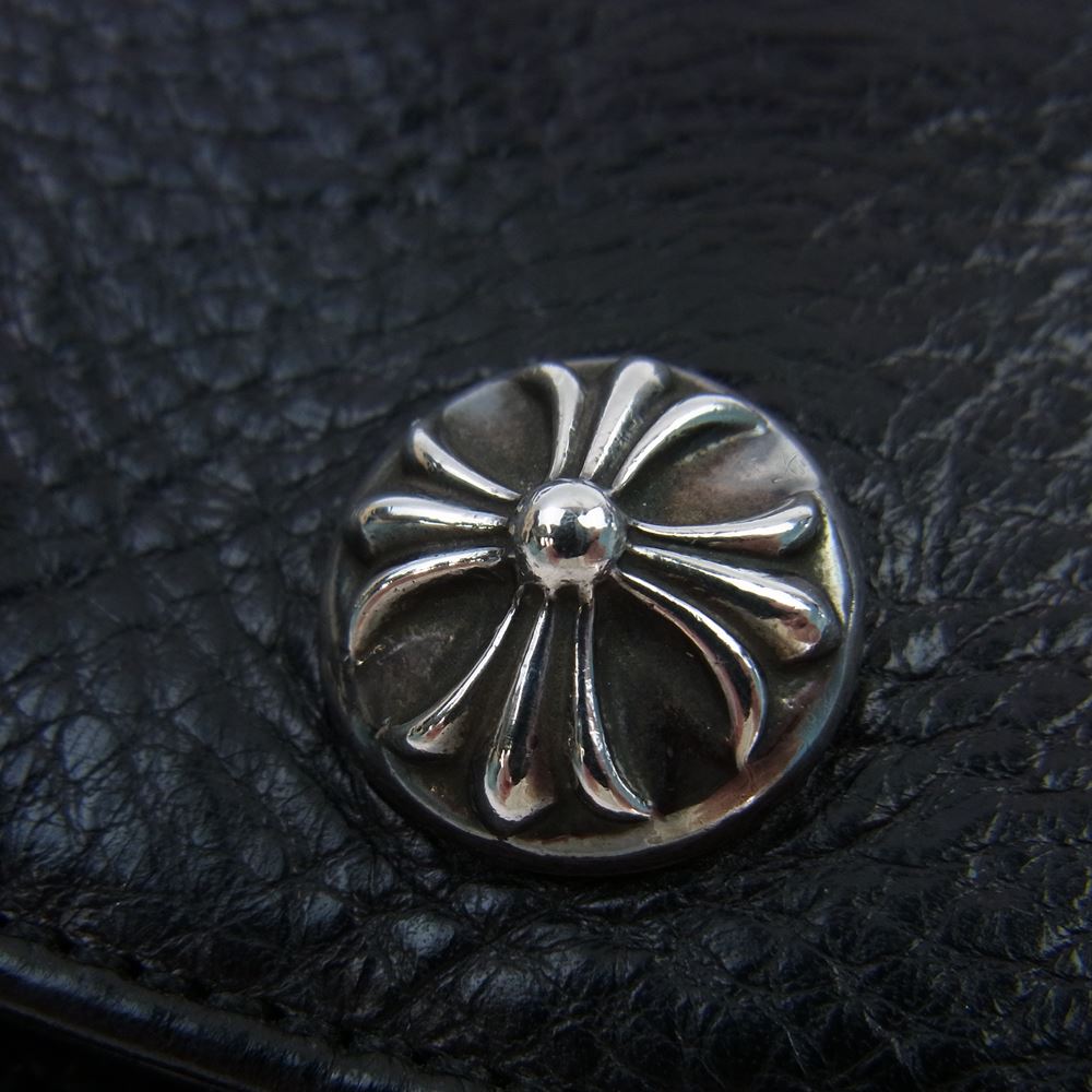CHROME HEARTS クロムハーツ（原本無） JUDY CROSS BUTTON LONG WALLET ジュディ ロング ウォレット ブラック系【中古】
