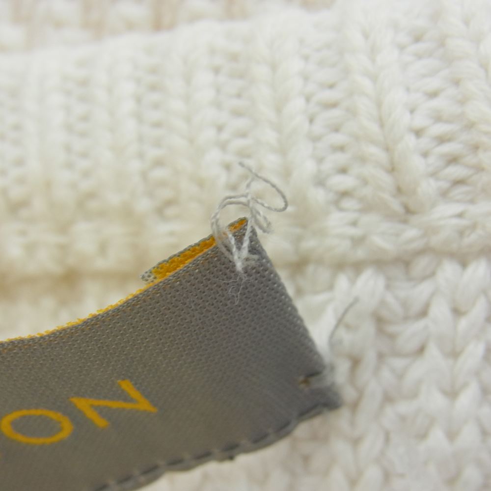LOUIS VUITTON ルイ・ヴィトン 国内正規品 コットン クルーネック ニット ホワイト系 L【中古】
