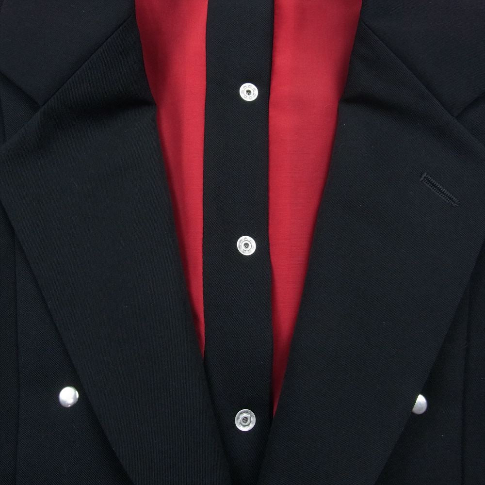 COMME des GARCONS HOMME PLUS コムデギャルソンオムプリュス 16AW PR-J038 甲冑期 平和の鎧 カシメスタッズ テーラード ジャケット ブラック系 XS【中古】