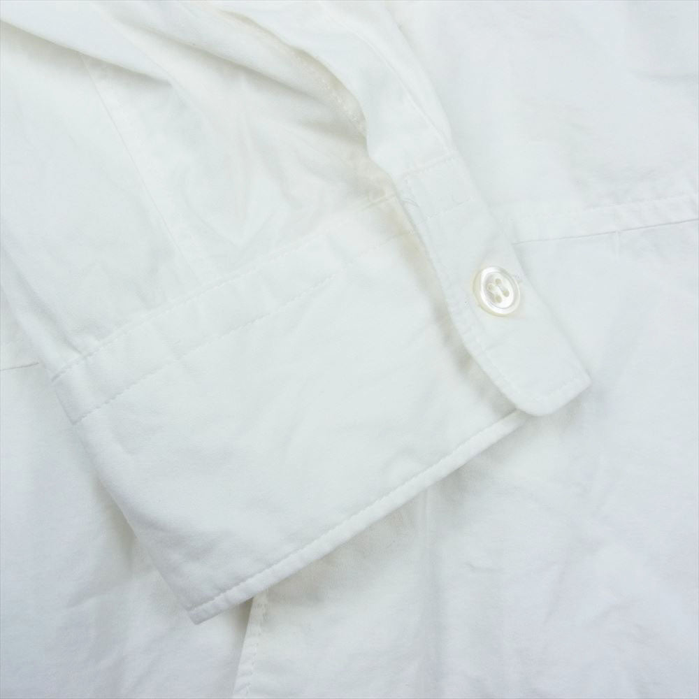 COMME des GARCONS HOMME DEUX コムデギャルソンオムドゥ AD2020 DG-B035 捻れパッチワーク 長袖 シャツ ホワイト系 M【中古】