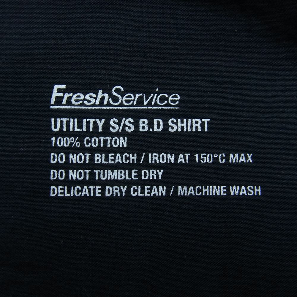 フレッシュサービス 23SS FSW-23-SH_012 UTILITY S/S B.D SHIRT ユーティリティ ボタンダウン 半袖シャツ ネイビー系 F【中古】