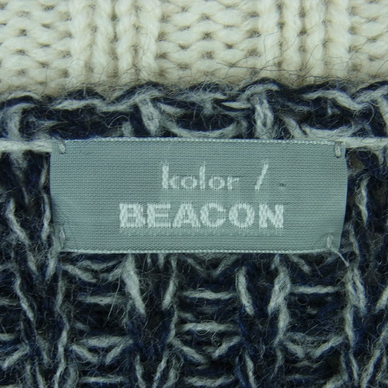 kolor カラー 21WBM-NO1331 BEACON ビーコン 杢ウール Vネック ニット