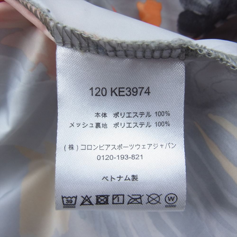 Columbia コロンビア 120 KE3974 フラワー柄 フラッシュ フォワード ウィンドブレーカー ジャケット グレー系 L【中古】