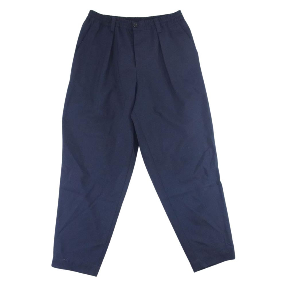 MARNI マルニ 国内正規品 トロピカル ウール テーパード イージー パンツ ネイビー系 46【中古】