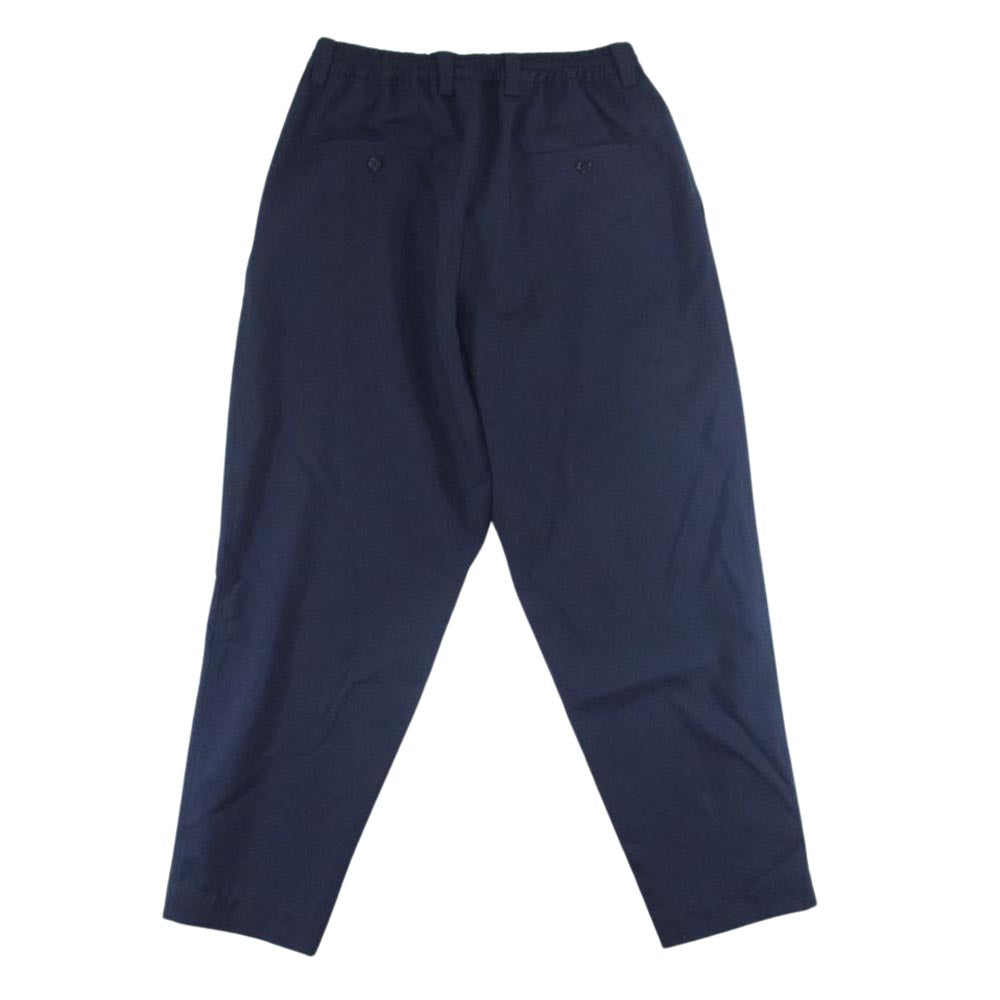 MARNI マルニ 国内正規品 トロピカル ウール テーパード イージー パンツ ネイビー系 46【中古】