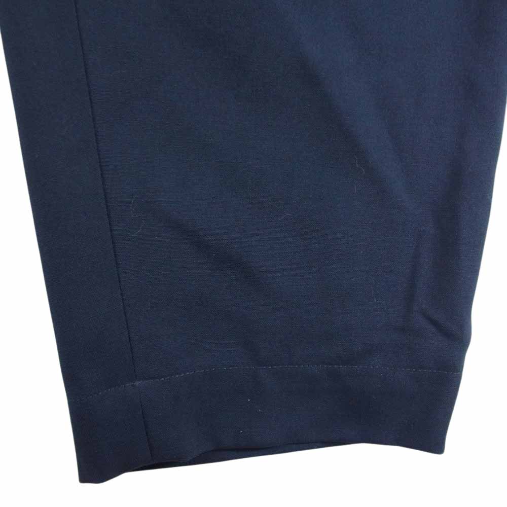 MARNI マルニ 国内正規品 トロピカル ウール テーパード イージー パンツ ネイビー系 46【中古】