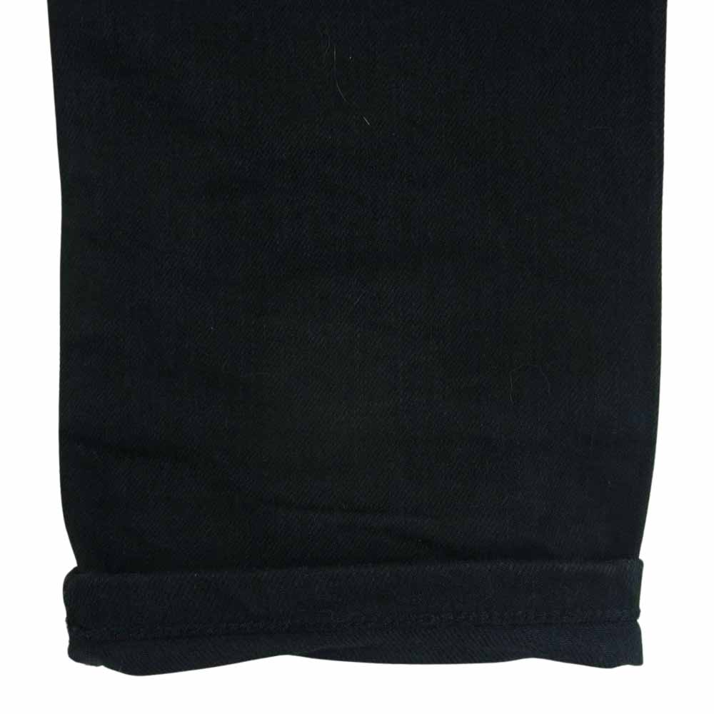 SAINT LAURENT サンローラン 330285 Y859F エディ期 レザー切替 マルチジップ バイカー デニム パンツ ブラック系 28【中古】