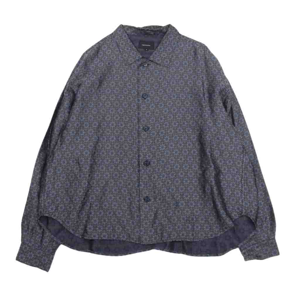 スーパーノヴァ 総柄 キュプラ 長袖 シャツ パープル系 S【中古】