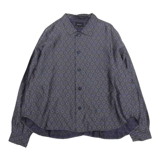 スーパーノヴァ 総柄 キュプラ 長袖 シャツ パープル系 S【中古】