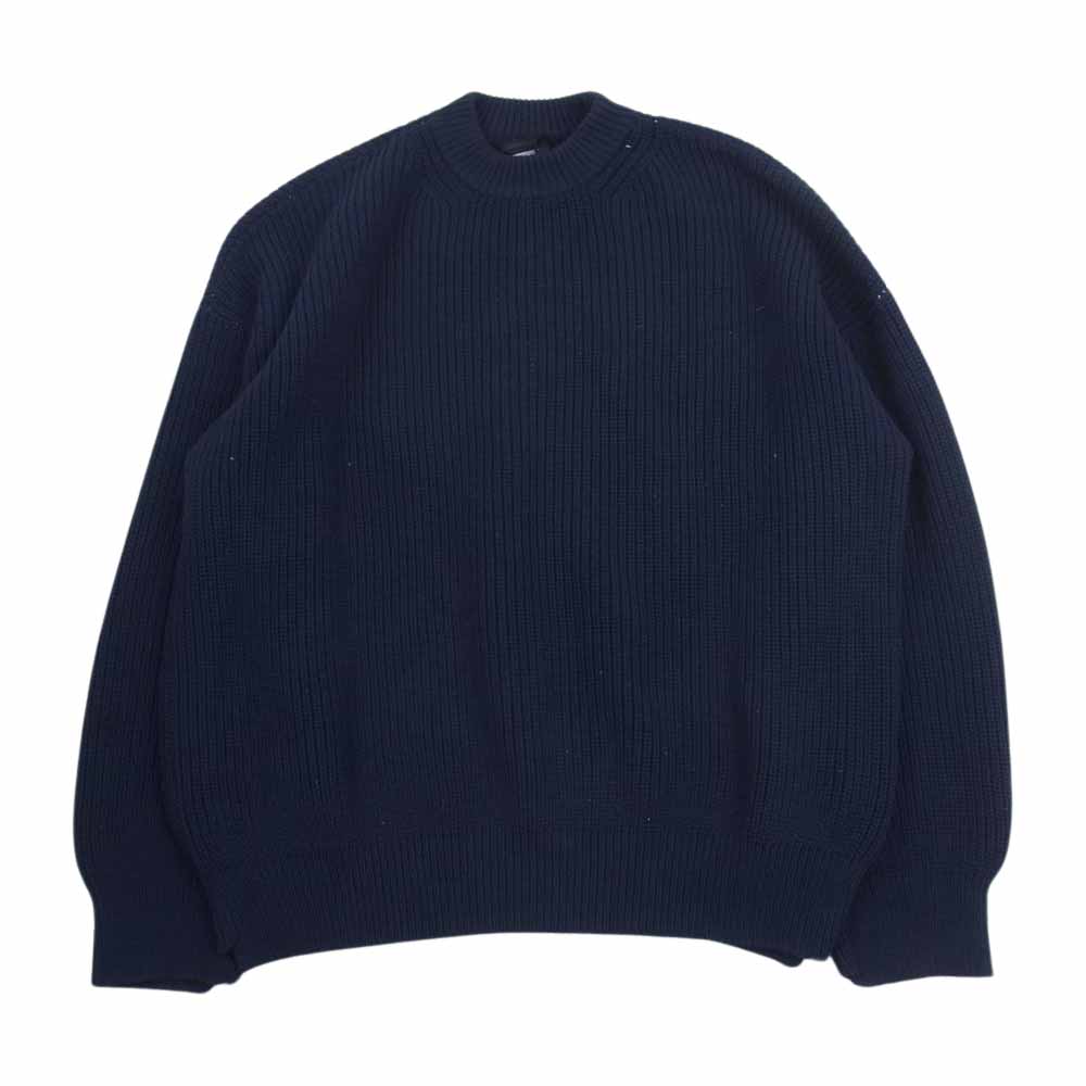 UNUSED アンユーズド 18SS US1412 COTTON NYLON 5G KNIT コットン ナイロン ニット ネイビー系 1【中古】