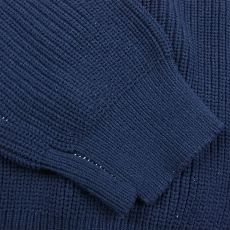 UNUSED アンユーズド 18SS US1412 COTTON NYLON 5G KNIT コットン ナイロン ニット ネイビー系 1【中古】