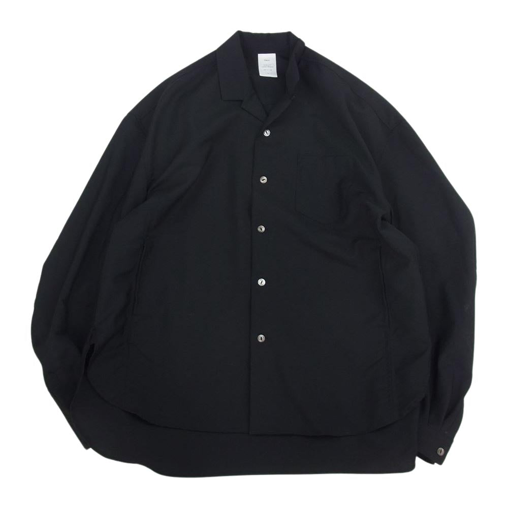 ネーム 17SS NMSH-17SS-006 TROPICAL WOOL MOHAIR OVERSIZED SHIRT トロピカル ウール モヘア オーバーサイズ シャツ ブラック系【中古】