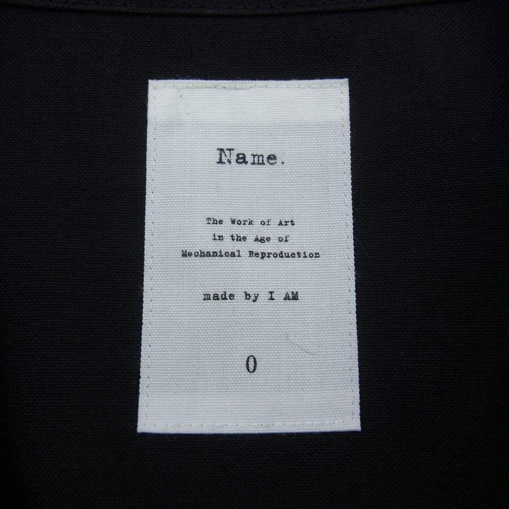 ネーム 17SS NMSH-17SS-006 TROPICAL WOOL MOHAIR OVERSIZED SHIRT トロピカル ウール モヘア オーバーサイズ シャツ ブラック系【中古】