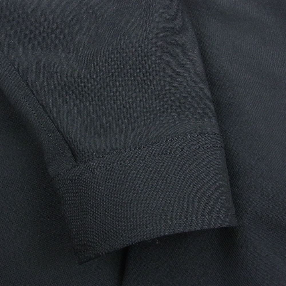 ネーム 17SS NMSH-17SS-006 TROPICAL WOOL MOHAIR OVERSIZED SHIRT トロピカル ウール モヘア オーバーサイズ シャツ ブラック系【中古】