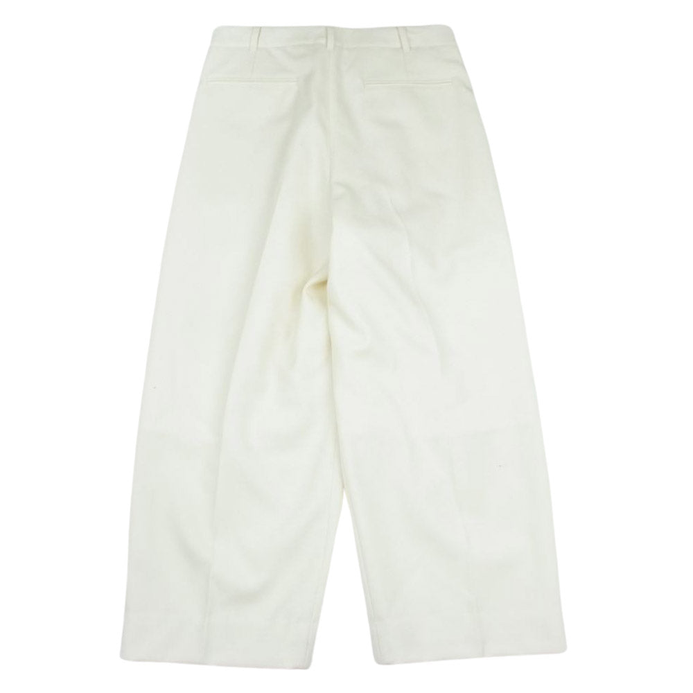 ブラームス 22AW BHS22F010A Wool Surge Super Wide Slacks ウール サージ スーパー ワイド スラックス パンツ ホワイト系 2【中古】