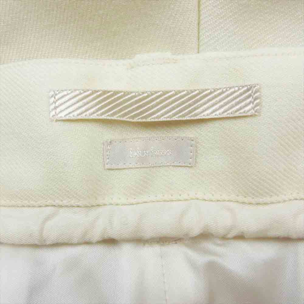 ブラームス 22AW BHS22F010A Wool Surge Super Wide Slacks ウール サージ スーパー ワイド スラックス パンツ ホワイト系 2【中古】