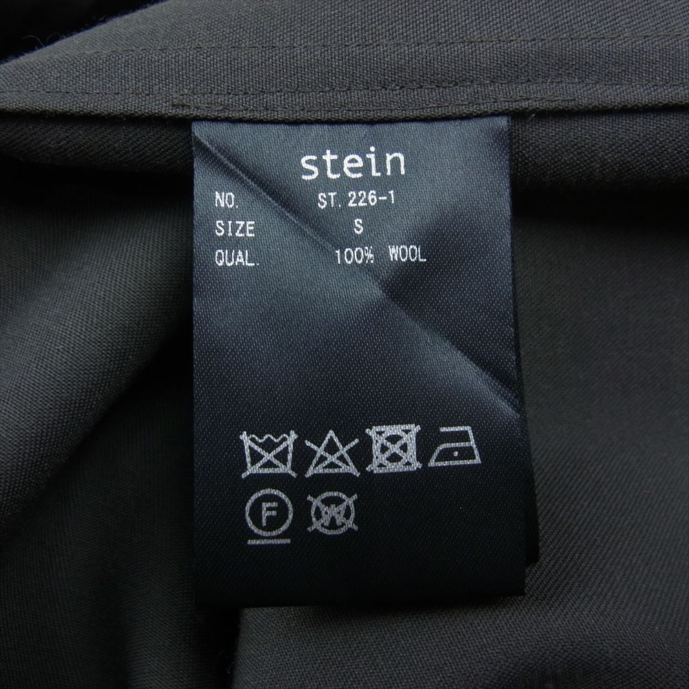 シュタイン 21SS ST.226-1 OVERSIZED ZIP SHIRT JACKET オーバーサイズド ジップ シャツ ジャケット ブラウン系 S【中古】