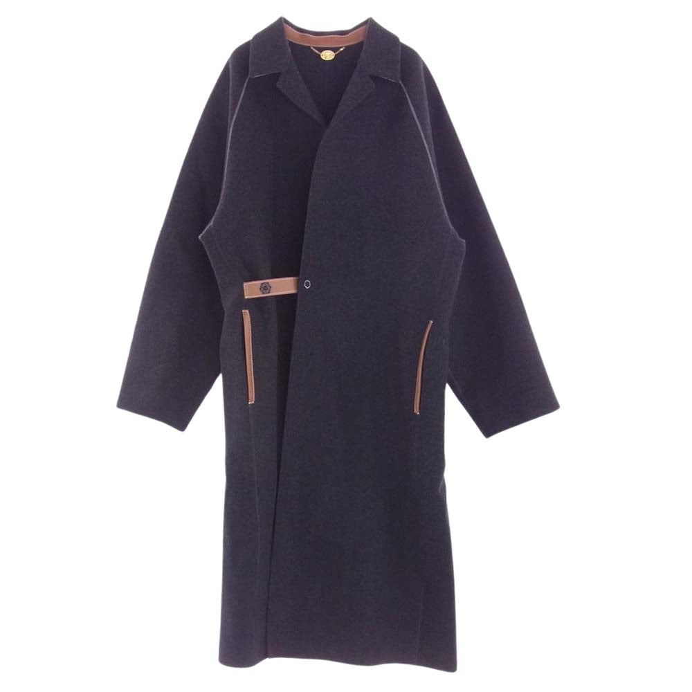SUNSEA サンシー 19AW 19A39 AFTER THE PARTY 2 アフター パーティー ウール コート ダークグレー系 2【中古】