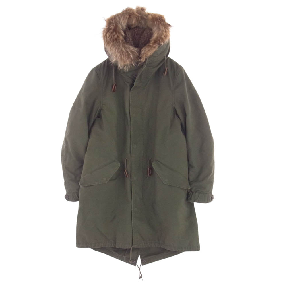 AMERICAN RAG CIE アメリカンラグシー AFN-M142-C0023 着脱式ボアライナー付 モッズコート モスグリーン系 2【中古】