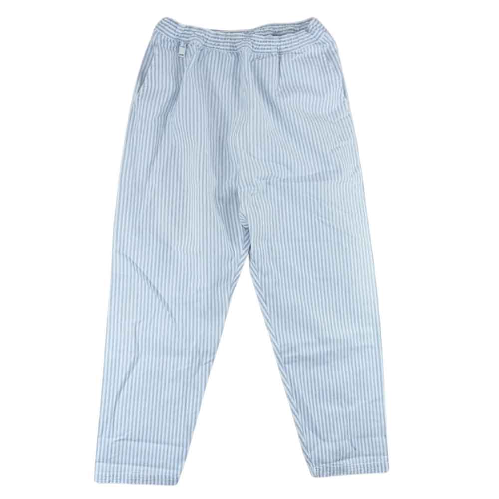 アッパー フィールド ワン 23-UFO-P043H ストライプ イージー パンツ ライトブルー系 L【中古】