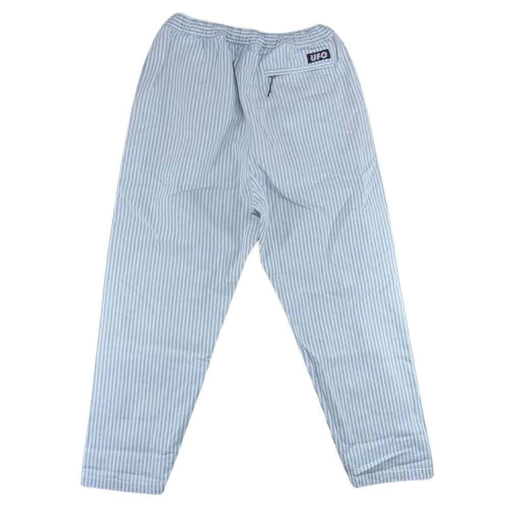 アッパー フィールド ワン 23-UFO-P043H ストライプ イージー パンツ ライトブルー系 L【中古】